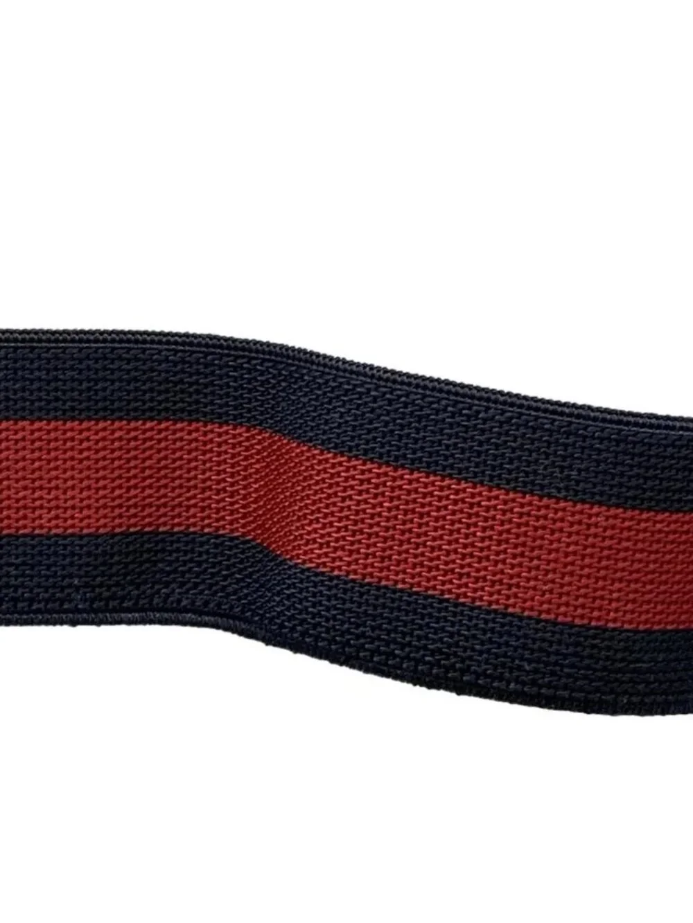 GUCCI Interlocking G Children's Belt Bag 502095 Red Cream Navy Jacquard Leather